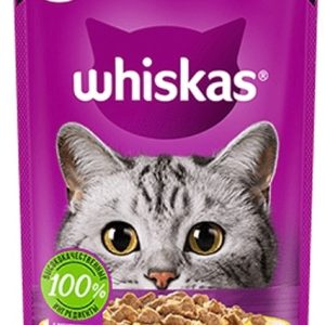 پوچ گربه ویسکاس طعم مرغ در ژله وزن 75 گرم