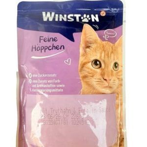 پوچ گربه وینستون طعم بوقلمون و اردک در سس 100 گرم