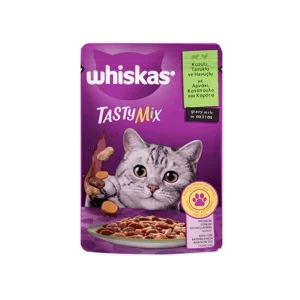 پوچ گربه ویسکاس طعم بره و مرغ و هویج 85 گرم (ترکیه) در سس وزن 85 گرم