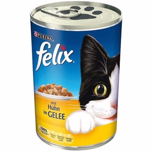 کنسرو غذای گربه پورینا مدل فلیکس وزن 400 گرم طعم مرغ