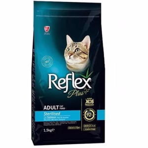 غذای خشک گربه عقیم شده رفلکس پلاس با طعم ماهی سالمون وزن 8 کیلوگرم