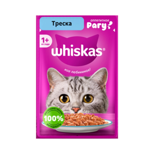 پوچ گربه ویسکاس با طعم ماهی کاد وزن 75 گرم